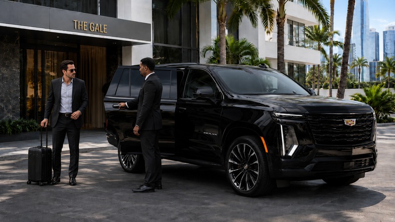 Executive curbside pickup at Miami International Airport